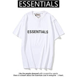 Fear Of God Fog T Shirt Essentials Double Line Letter Loose High Street Short Sleeve T-shirt For Men