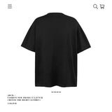 American vintage street T-shirt cotton fun cartoon print men and women summer loose
