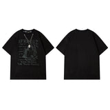 Men T-shirt Border Collie Printed T-shirt Loose Casual