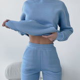 Women Co-Ords Sports and Leisure Sweater Suit Female