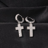 Earrings Zircon 'Cross' Earrings Spectrum Crosses