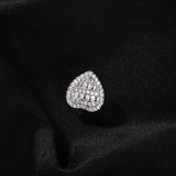 Grillz T Square Zircon Gold Love Single Teeth Braces Hip Hop Spectrum