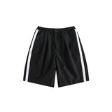 Unisex Shorts Side Stripes Casual Loose