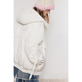 Unisex Coat Winter Hooded Jacket Warm-Keeping Cotton Clothing Boys and Girls Loose