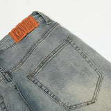 Men Jeans Retro Worn Loose All-Matching