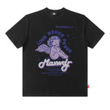 Men T-Shirt Butterfly Print Versatile Casual Loose