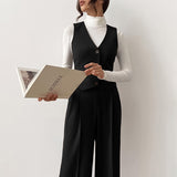 Women Co-Ords Retro Sleeveless Vest Fashion