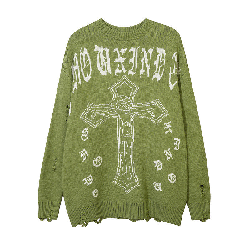 Women Sweater Men's and Women's Gothic Style Pullover Couple