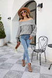 Women Pullover Sweater Sexy Loose Sweater