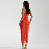 Women Dress Fashion Sexy Mesh Dress