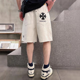 Chrome Heart Shorts Summer Embroidered Denim Shorts