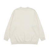 Men Sweater Printed round Neck Sweater Casual Loose