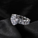 Rings ins Wind Heart Ring Gold Copper Zircon Spectrum St. Valentine's