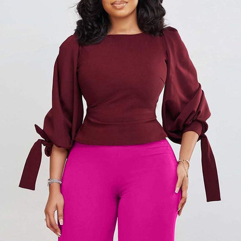 Women Tops Spring Fashion Temperament Slim Fit