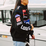 Women Jacket Printed Casual Loose Motorcycle