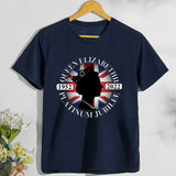 Inspired by Queen's Platinum Jubilee 2022 Elizabeth 70 Years T-shirt Summer Male and Female Large Size