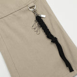 Men Jeans Pleated Stitching Workwear Casual Loose Punk