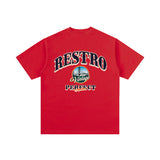 Unisex T Shirt Simple Loose Shoulder Short Sleeve