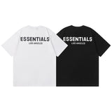 Fog Essentials T Shirts Spring/Summer FOG Reflective Letter Crew Neck Short Sleeves