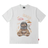 Men's T-shirt Creative Astronaut Bear Print