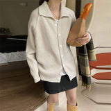 Women Knitted Cardigan Retro Loose Thick Sweater