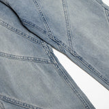 Men Jeans Stitching Casual Loose