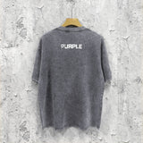 Purple Brand Distressed T Shirts Short Sleeve
