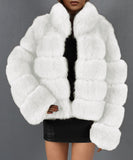 Women Fur Jacket Casual Fashion Plush Coat