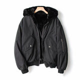 Women Cotton Coat Double-Sided Lamb Wool Coat Loose