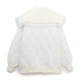 Women Cotton Coat Ruffled Patchwork Knitting Cardigan Sweater