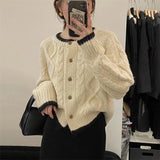 Women Knitted Cardigan Short Coat Sweater