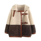 Women Cotton Coat Loose Lamb Wool Casual
