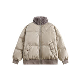 Unisex Coat Winter Cotton Dress Youth University Style Stand Collar