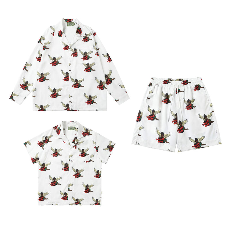 Denim Tears Shirt Short Sleeve Top, Long Sleeve Top, and Shorts (Sold Separately)