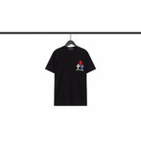 CHH Chrome Heart T Shirts Croix Cross Color Leather Printed Short Sleeve T-Shirt
