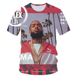 Nipsey Hussle T Shirts Rap Singer 3D Printing