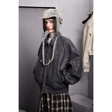 Unisex Pu Jackets Loose PU Leather Jacket