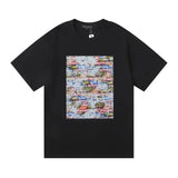 PURPLE Hot Sale PURPLE Letter Print T-shirt Streetwear Vintage