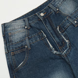 Men Jeans Hole Special-Interest Design Stitching