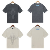 Who Decided War T Shirts Who Decided War Washing Water Old Alphabet Printed Short Sleeves