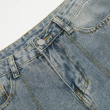 Men Jeans Trendy Design Multi-Pocket