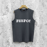 Purple Brand Tank T Shirts Sleeveless T-shirt Vest