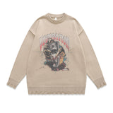 Women Sweater Vintage Knitted Sweater Oversize