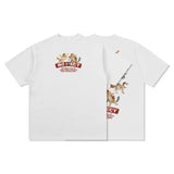 Unisex T Shirt Men's Loose Shoulder Top