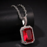 Jewelry Mocha Fluorescent Gemstone Pendant Necklace ins Spectrum St. Valentine's Royalty