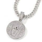 Jewelry Summer Cross Pendant Full Diamond Necklace Spectrum Far East