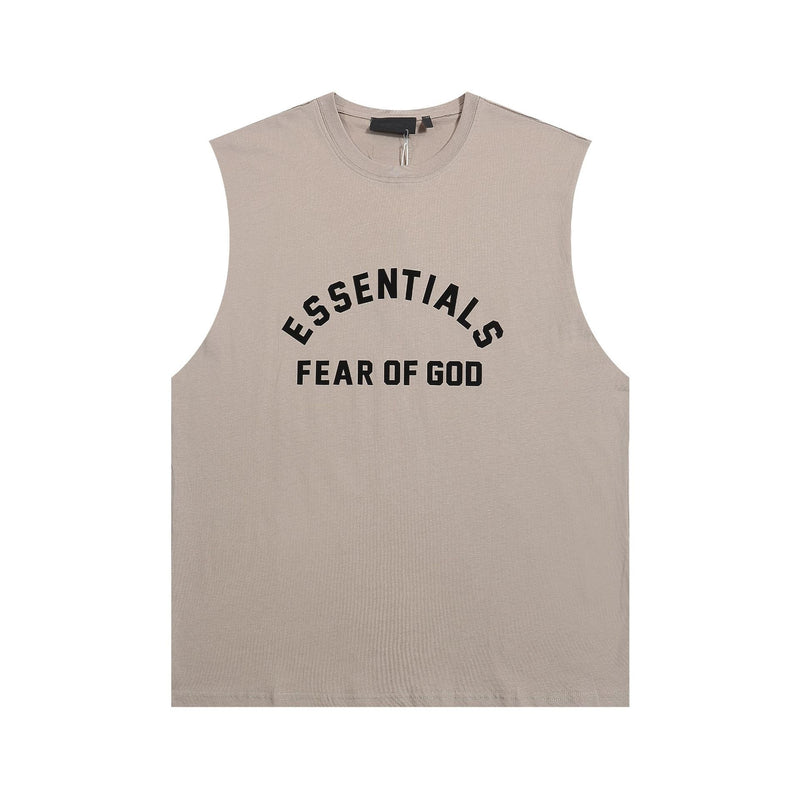 Fog Essentials tank spring summer FOG letter crew neck vest
