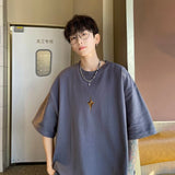 Men T Shirt Loose Casual Cotton