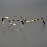 CHH Chrome Hearts Glasses Pure Titanium Vintage Fashion Half Frame Myopia Glasses Frame