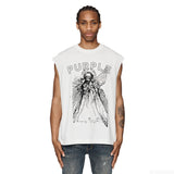 Purple Brand Tank T Shirts Sleeveless T-shirt Vest